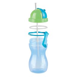 Bottiglia per bambini con cannuccia BAMBINI, 300 ml, verde, blu