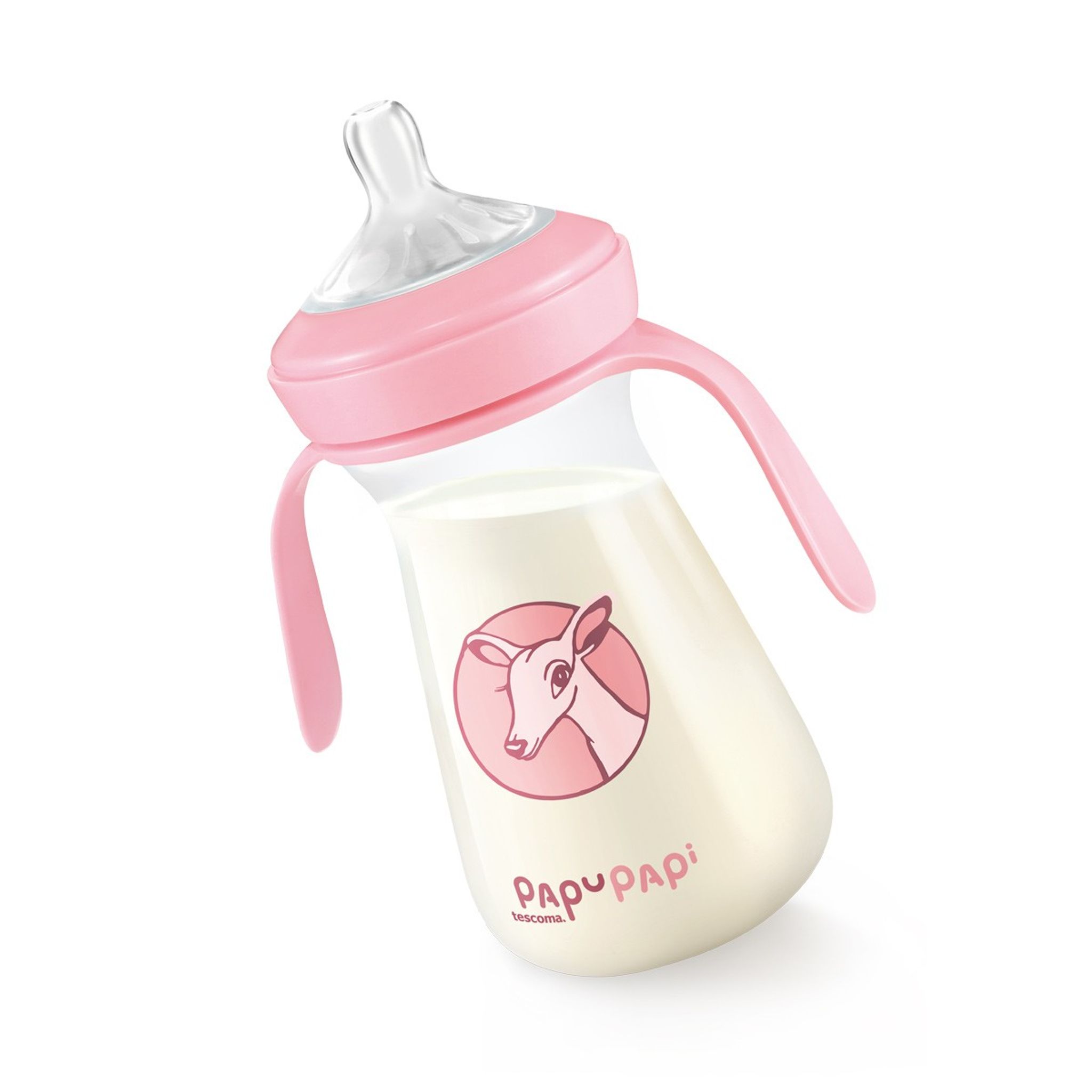 Bottle PAPU PAPI 250 ml, pink