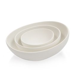 Bowl FANCY HOME Stones 15 cm, white