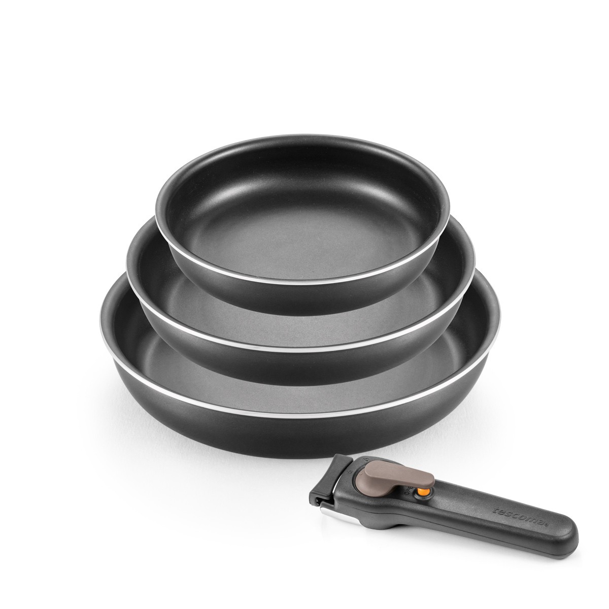 Bratpfannen-Set mit abnehmbarem Griff VARIO, 4-teilig