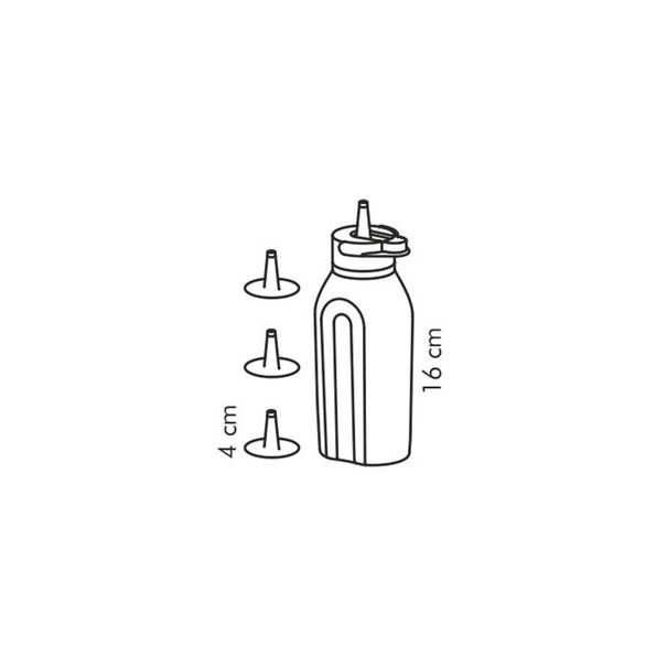 Butelka dozująca PRESTO 250 ml, 4 końcówki (zdjęcie 6)