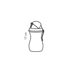 Butelka dziecięca ze słomką BAMBINI 300 ml, zielony, różowy