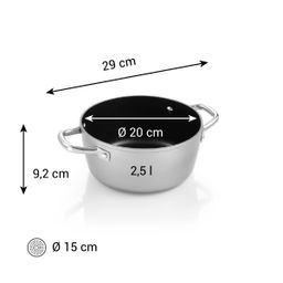 Cacerola GrandCHEF+ ø 20 cm, 2.5 l