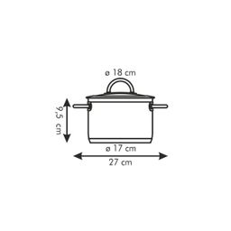 Cacerola VISION con tapa, o 18 cm, 2,0 l