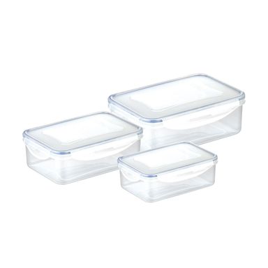 Caixa rectangular FRESHBOX 3 pcs, 1,0 - 1,5 - 2,5 l