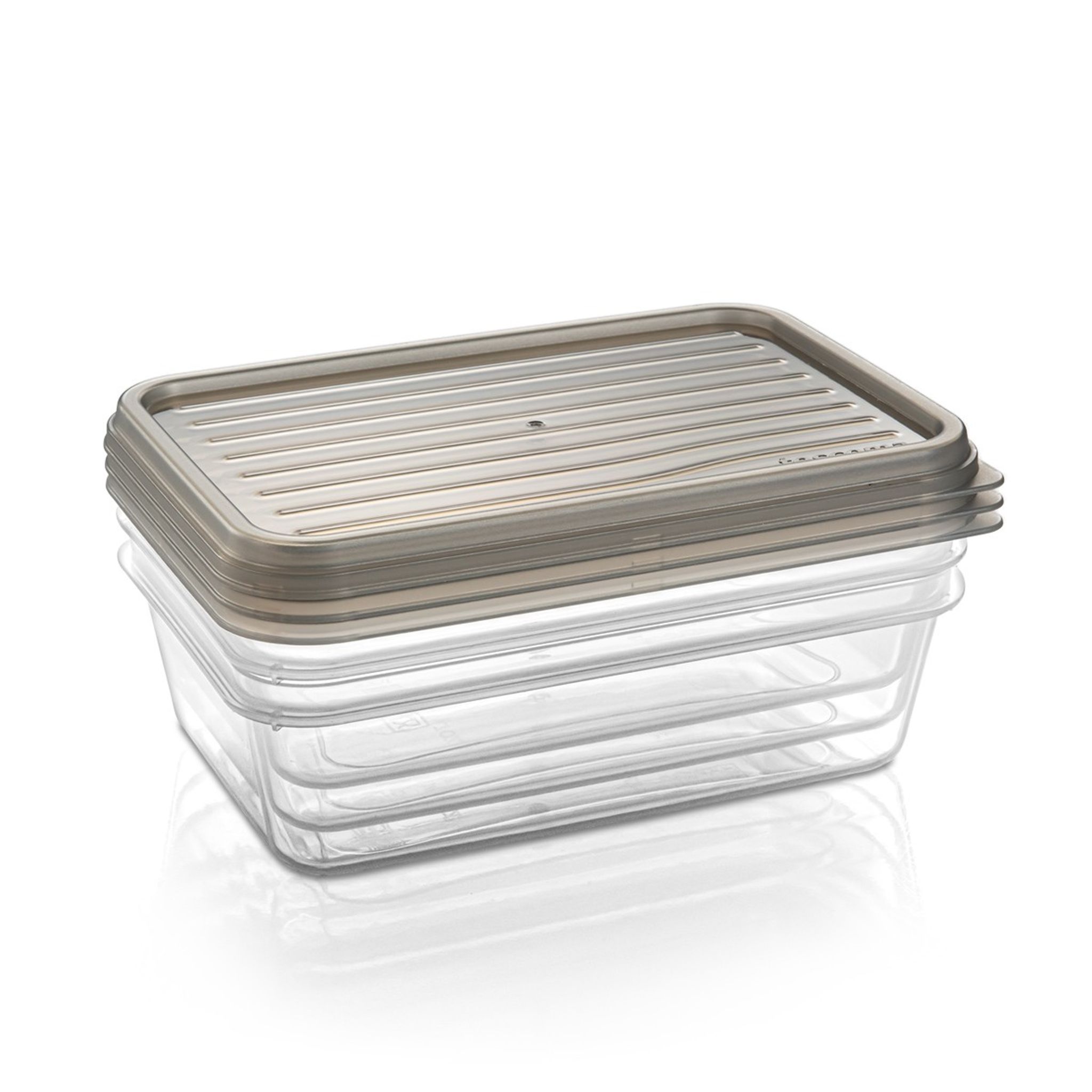 Imagem de Caixas com tampa 4FOOD 1,35 l, 3 peças