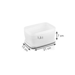 Caixas saudáveis para congelador PURITY 1.5 l, 3 peças