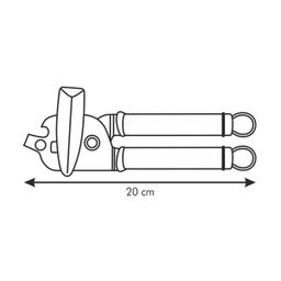 Can opener with cap lifter PRESIDENT