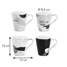 Caneca myCOFFEE, 4 pcs, Moon