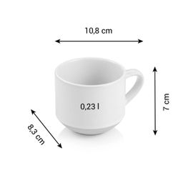 Image of Cappuccino cup TAVERNE, cream