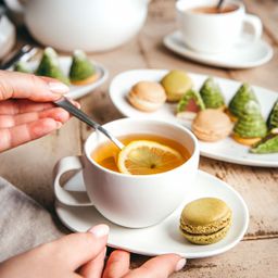 Bild von Cappuccinotasse FANCY HOME Stones, mit Untertasse