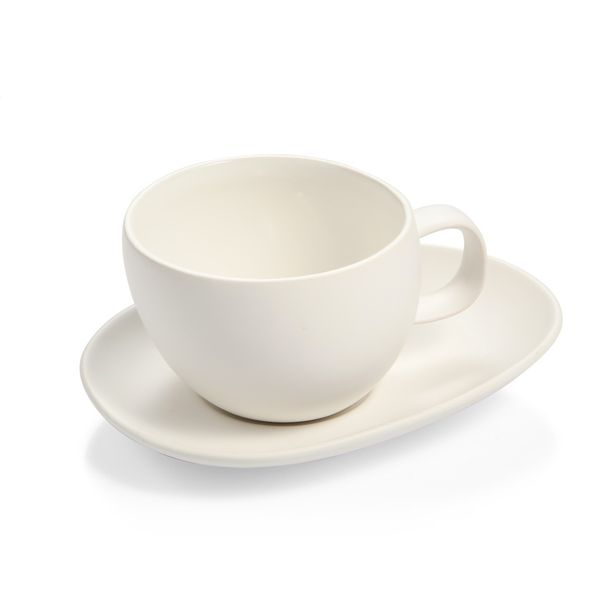 Cappuccinotasse FANCY HOME Stones, mit Untertasse