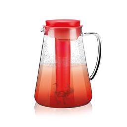 Caraffa TEO 2.5 l, con filtro infusore e refrigeratore, rosso
