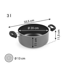 Casserole BRAVA ø 20 cm, 3.0 l