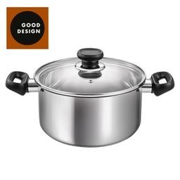 Casserole BRAVA with cover ø 24 cm, 5.0 l