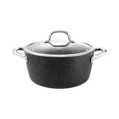 Casserole PRESIDENT Stone with cover ø 24 cm, 4.5 l