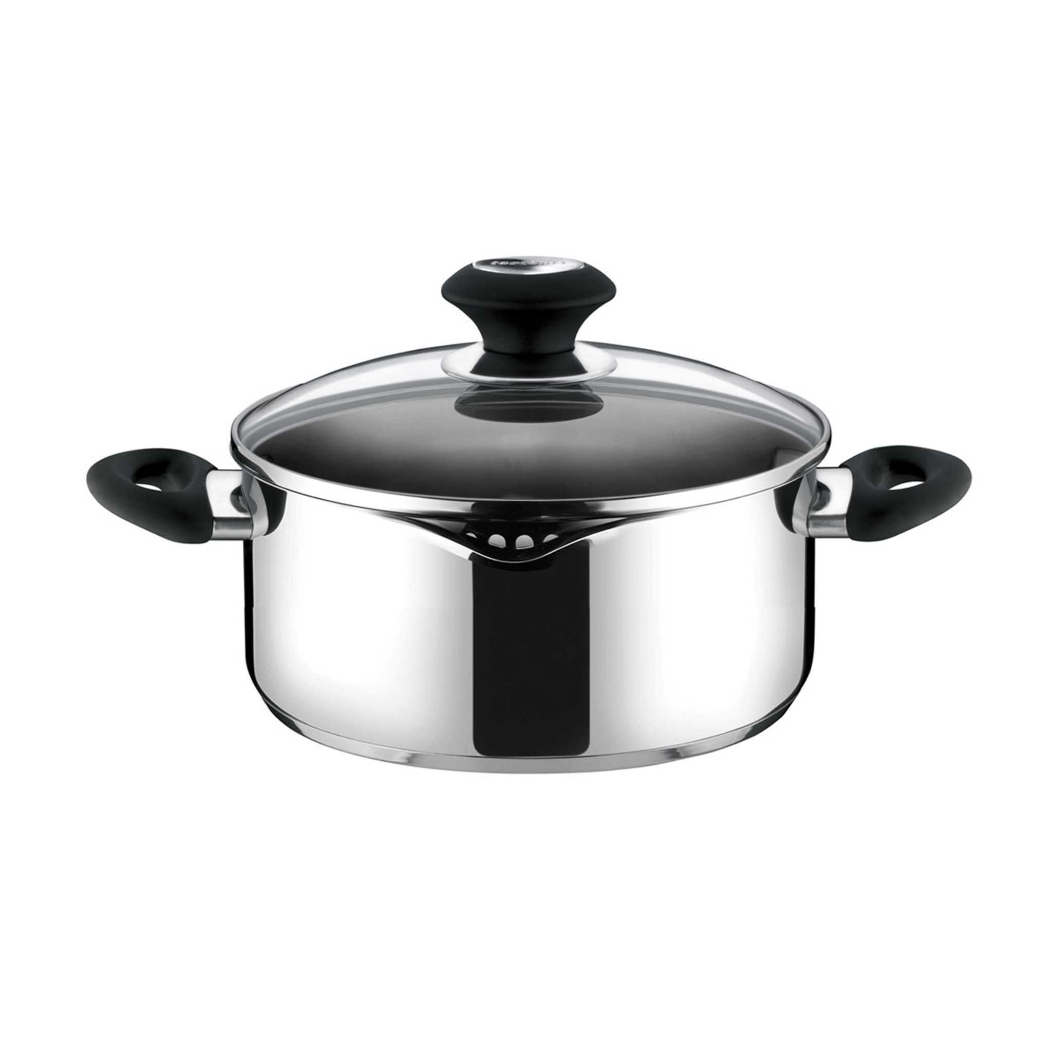 Casserole PRESTO with spout and cover, ø 20 cm, 2.5 l