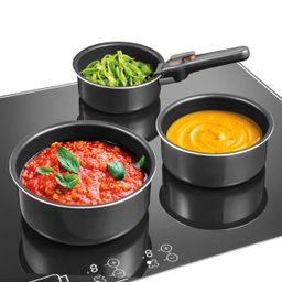 Casseroles with removable handle VARIO, set of 4