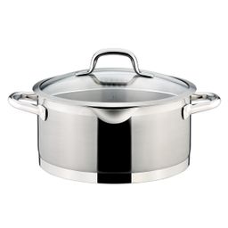 Casseruola 1 manico PRESIDENT con coperchio scolatutto ø 24 cm, 5,0 l