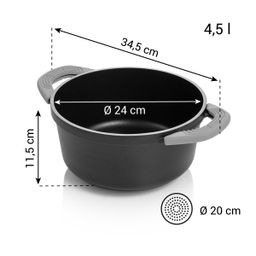 Casseruola SmartCLICK ø 24 cm, 4,5 l