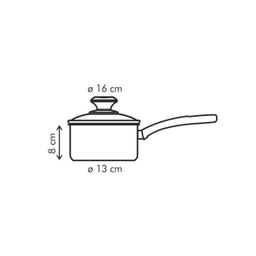 Cazo PRESTO con tapa, o 16 cm, 1,4 l