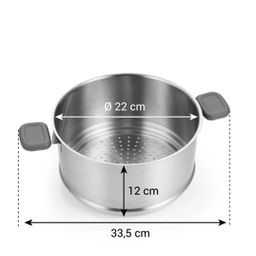 Cestello per cottura a vapore GrandCHEF ø 20/22 cm