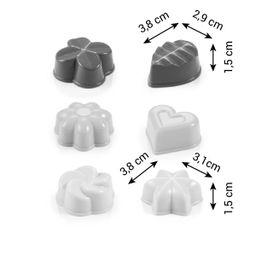 Image of Chocolate praline moulds DELÍCIA, 6 pcs