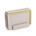 Chopping boards with holder COMPACT, 4 pcs, interlocking