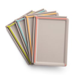 Chopping boards with holder COMPACT, 4 pcs, interlocking