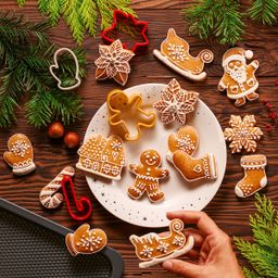 Christmas cookie cutters DELÍCIA, 9 pcs