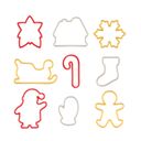 Christmas cookie cutters DELÍCIA, 9 pcs