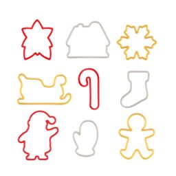 Christmas cookie cutters DELÍCIA, 9 pcs