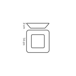 Immagine di Ciotola quadrata GUSTITO, 14 x 14 cm
