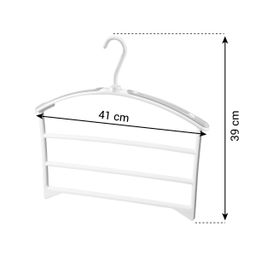 Clothes hanger with three trouser bars FANCY HOME