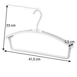 Clothes hangers with bar for trousers FANCY HOME, 3 pcs