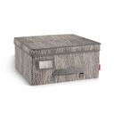 Clothing storage box FANCY HOME 40 x 35 x 20 cm, cappuccino