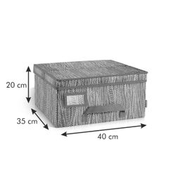 Clothing storage box FANCY HOME 40 x 35 x 20 cm, cappuccino