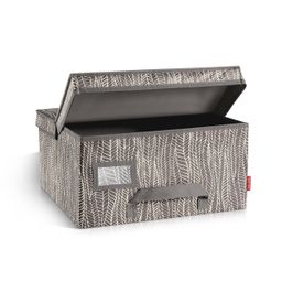 Clothing storage box FANCY HOME 40 x 35 x 20 cm, cappuccino