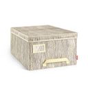 Clothing storage box FANCY HOME 40 x 52 x 25 cm, cream