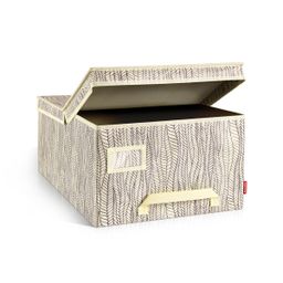 Clothing storage box FANCY HOME 40 x 52 x 25 cm, cream