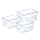 Container FRESHBOX 3 pcs, 0,9 - 1,6 - 2,4 l, deep