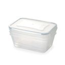 Container FRESHBOX 3 pcs, 1.0 l, rectangular