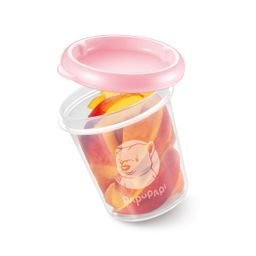 Container PAPU PAPI 200 ml, 2 pcs, pink