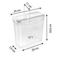 Container with shaker closure FRESHBOX 3.7 l