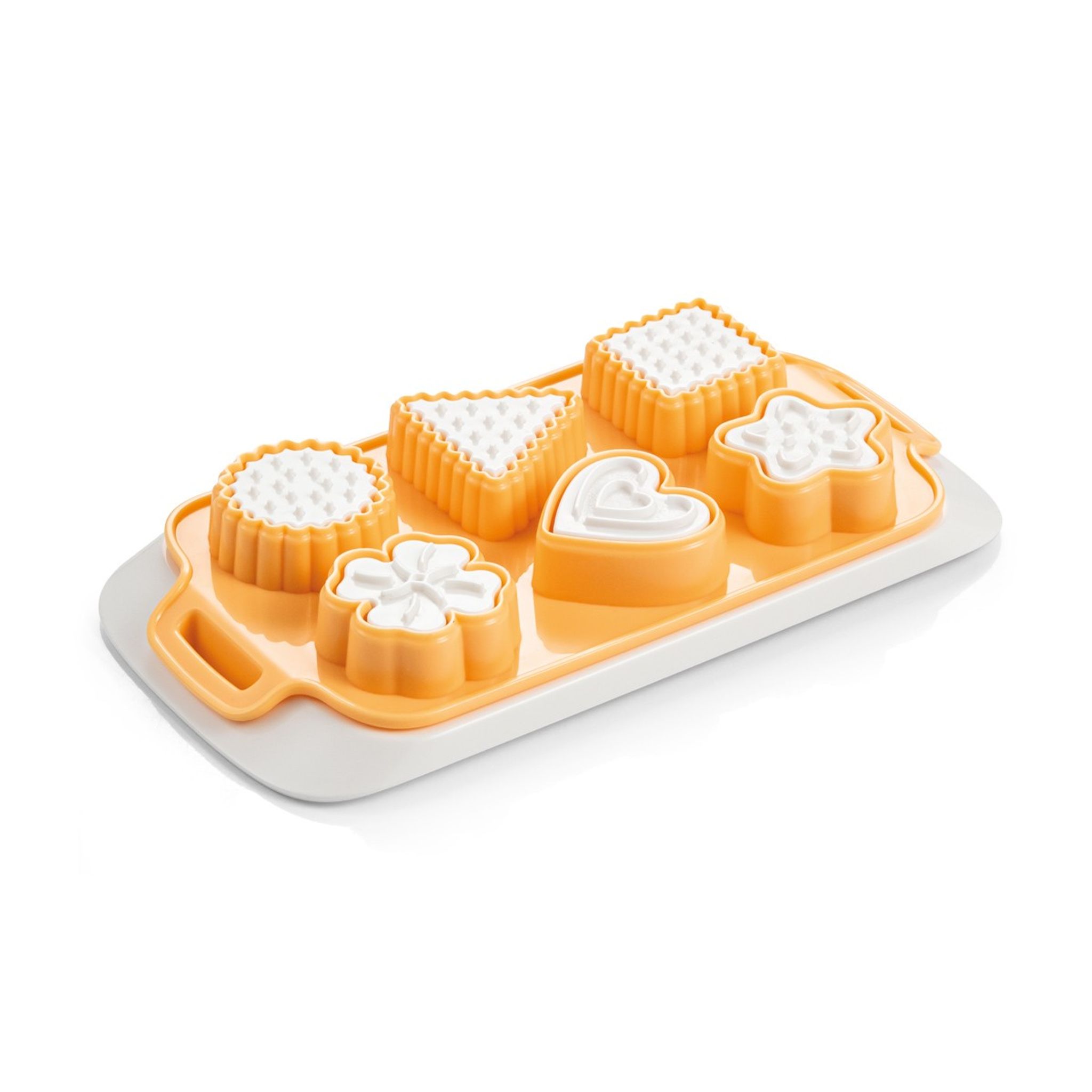 Image of Cookie cutter tray with stamps DELÍCIA, assorted shapes