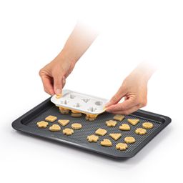 Image of Cookie cutter tray with stamps DELÍCIA, assorted shapes