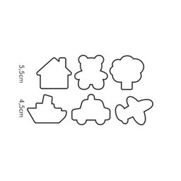 Cookie cutters for boys DELÍCIA KIDS, 6 pcs
