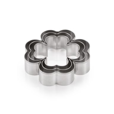 Image of Cookie cutters four-leaf clover DELÍCIA, 3 pcs