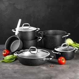 Image of Cookware set PRESIDENT Stone, 8 pcs