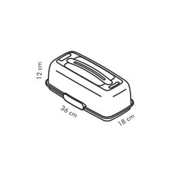 Cooling tray with lid DELÍCIA 36x18 cm